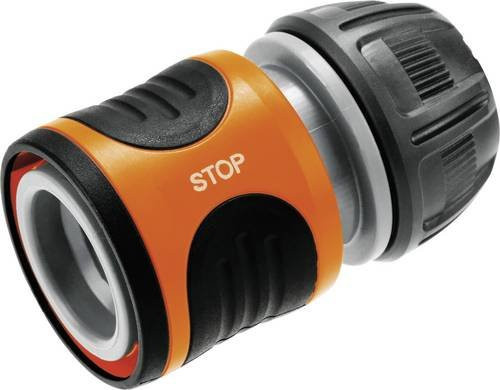 Gardena Wasserstop Steckkupplung mit Auto-Wasserstop-Funktion und Power Grip aus Kunststoff für 13 mm (1/2 Zoll) - Bild 1