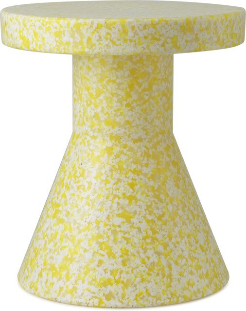 Normann Copenhagen Bit Stool Cone Hocker Gelb aus recyceltem Kunststoff - Bild 1