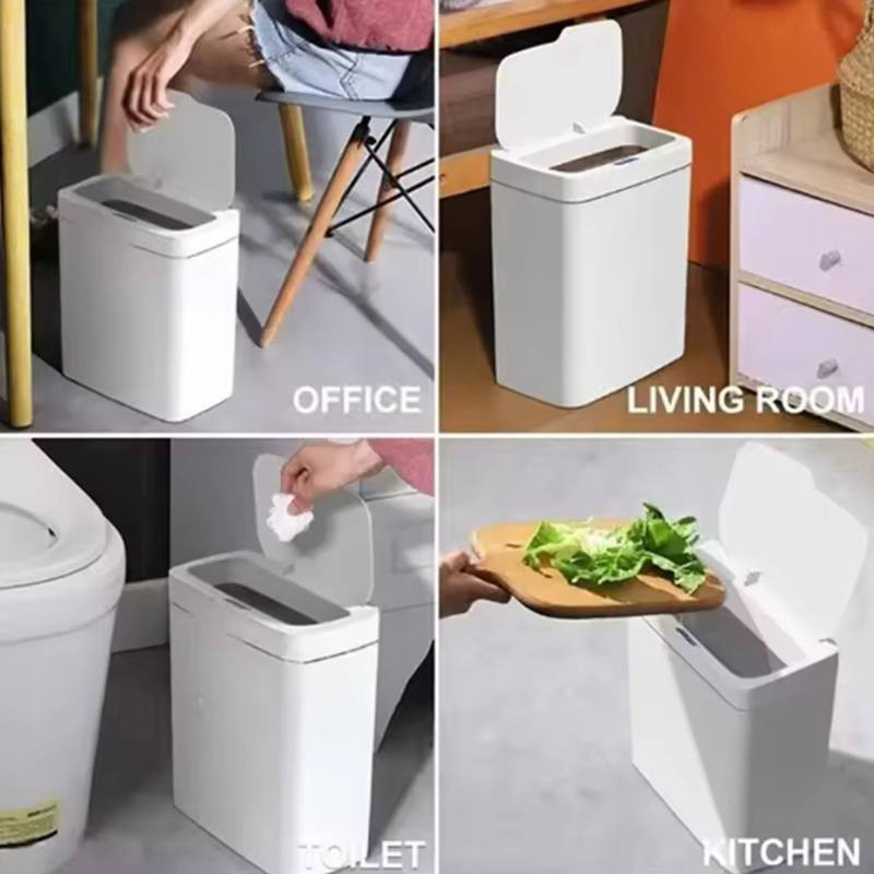 Intelligenter Mülleimer mit Sensor idealife, berührungslos und wasserdicht, 15 l, Grün - Bild 5