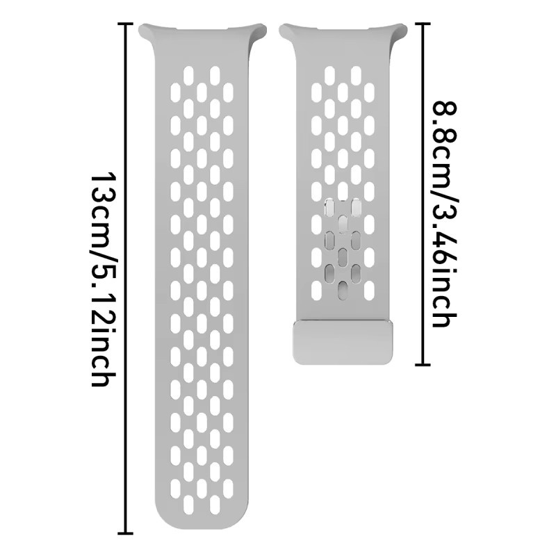 BUSKOZ Uhrenarmband Edelstahl, Weiß, Unisex - Bild 2