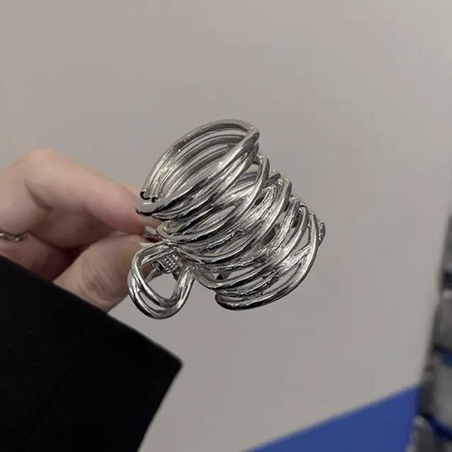 Haarklammern Metall, silber, Damen, Mädchen - Bild 1