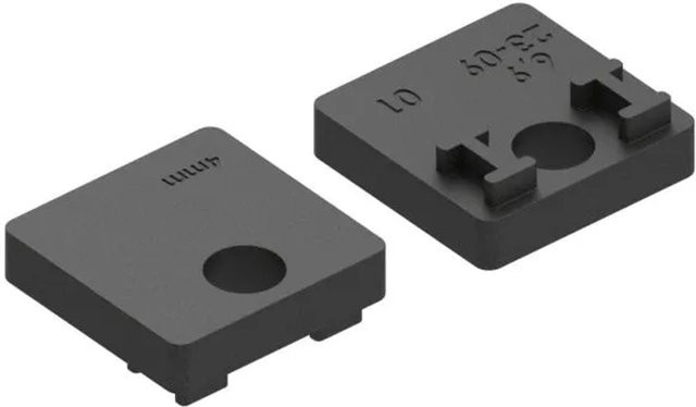 FeNau Gummieinlage für Blech, Schwarz, 4,0 mm, 1 Paar - Bild 1