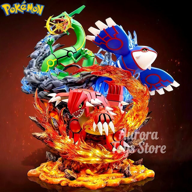 Bandai Pokémon Groudon Kyogre Rayquaza, Actionfiguren, 35cm - Bild 1