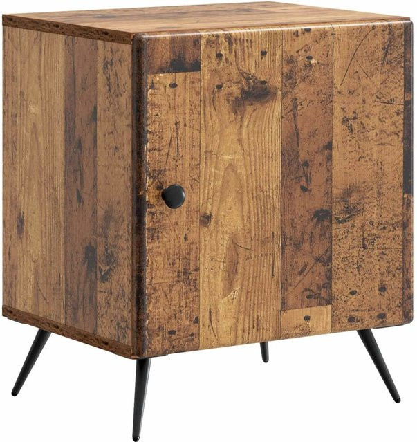 vidaXL Nachttisch aus Altholz in Braun im Vintage-Design, B/T/H: 43 x 34,5 x 50 cm - Bild 1