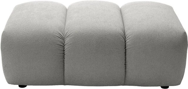 Sitzhocker Fridora Vente-unique Hellgrau B: 105 cm, T: 70 cm, H: 43 cm - Bild 1
