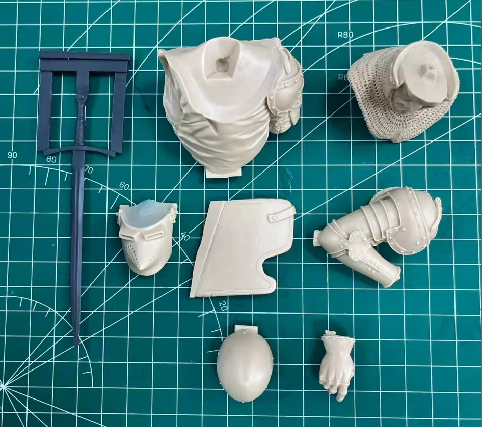 LISM Mittelalterlicher Ritter Resin-Büstenmodellbausatz, 1/10, unbemalt, unmontiert - Bild 2
