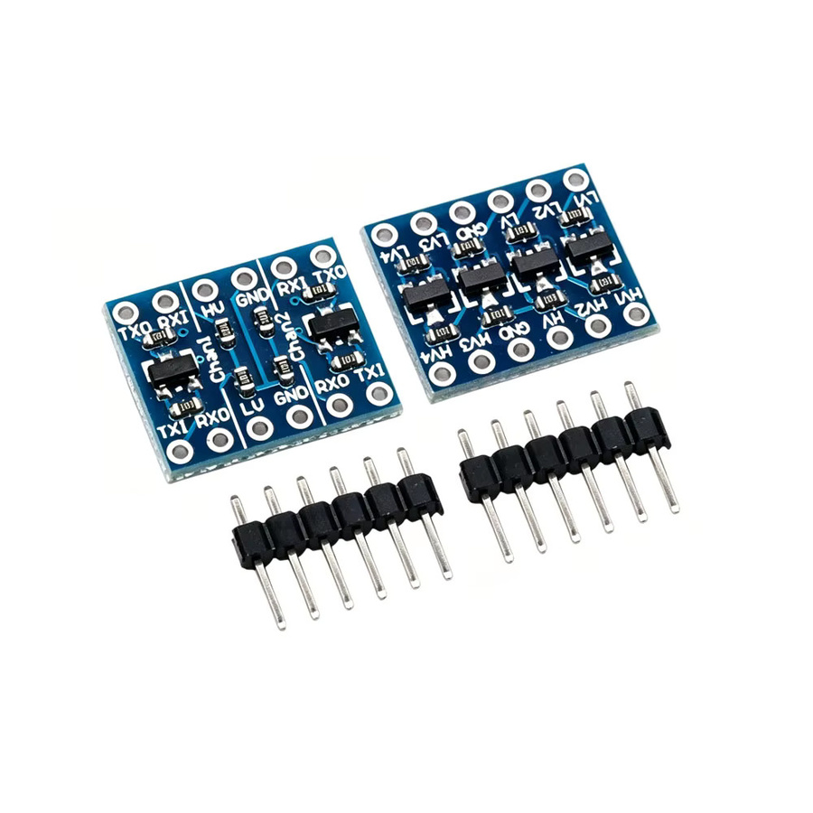 Bidirektionales IIC I2C Logikpegel-Konverter Modul 3,3V zu 5V mit Schalter für Arduino, Blau - Bild 2