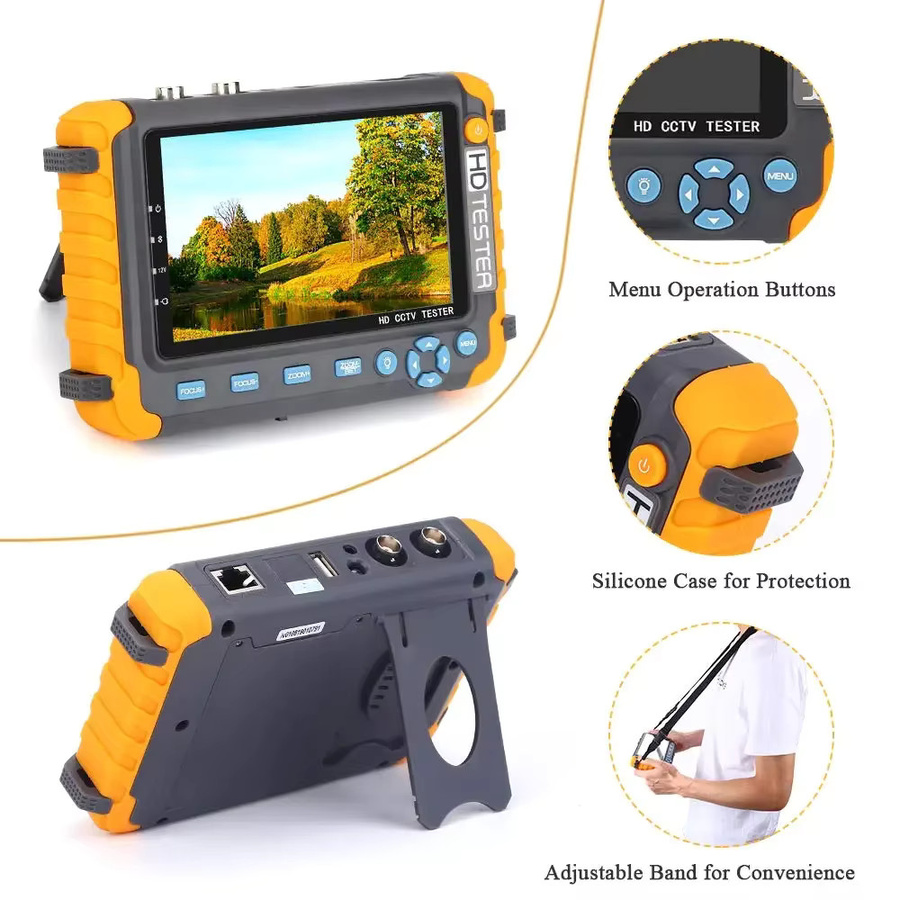 Tragbarer CCTV Tester IV8W 8MP Mini Monitor für AHD/CVI/TVI Kameras mit HDMI und VGA Eingang - Bild 4
