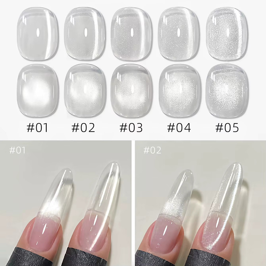 MIANEL NAIL Gel-Nagellack, Weiß, Schimmernd, 10 ml - Bild 2