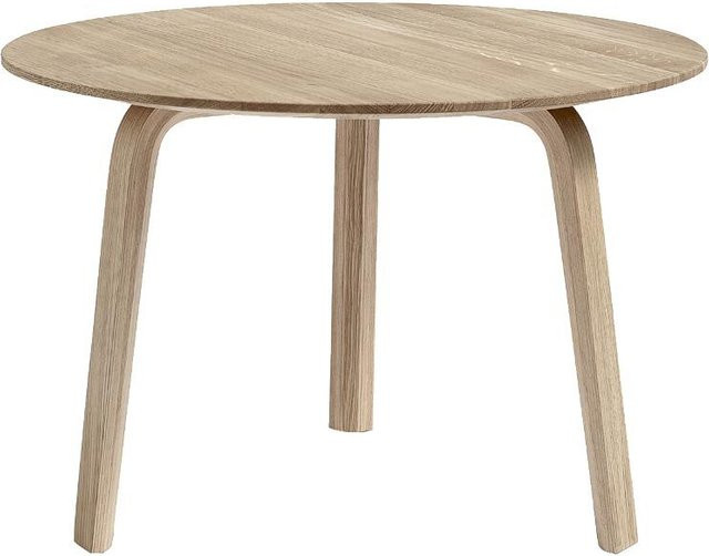 HAY Bella Couchtisch aus Eichenholz in Beige, Durchmesser: 60 cm, Höhe: 39 cm - Bild 1