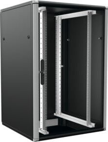 enoc IT-Standschrank 19 Zoll 24 HE F3 8812-S-4PR schwarz - Bild 1