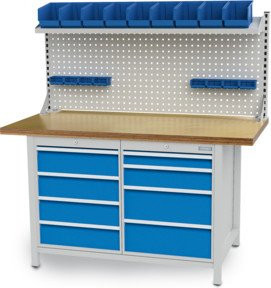 Bedrunka+Hirth Multi-Wand-Aufbau in Blau, Breite: 150 cm, Tiefe: 65 cm - Bild 1