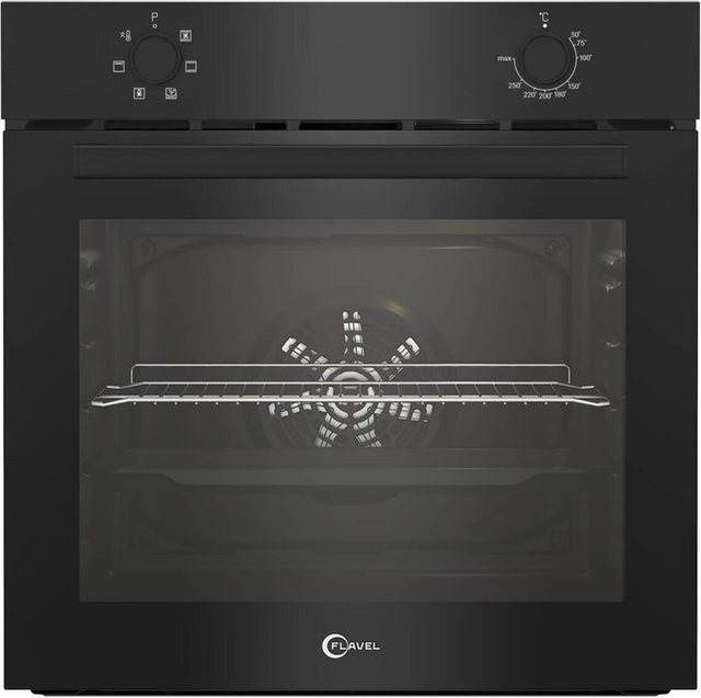 Flavel Einbaubackofen FLIE22000BRX in Schwarz mit Grill, Heißluft und Dampfreinigungsfunktion, B/H/T: 59,4 x 59,5 x 56,7 cm - Bild 1
