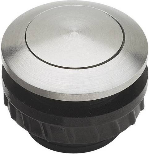Grothe Klingeltaster 1-fach aus Edelstahl in Silber 12 V/1,5A - Bild 1