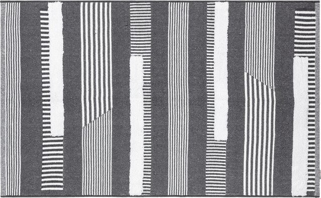 LIVARNO HOME Webteppich aus Baumwolle, Grau, B: 120 cm, L: 180 cm - Bild 1