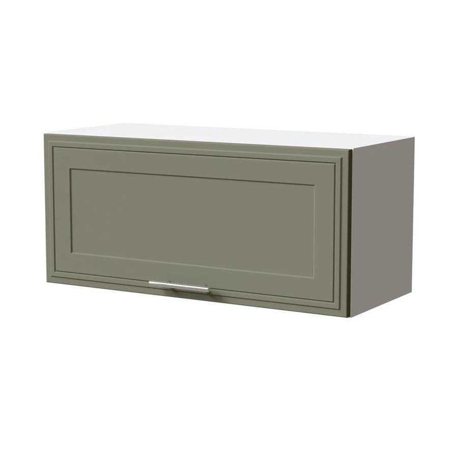 Feldmann-Wohnen Klapphängeschrank Salo W4B/80 in Weiß und Reed Green Matt mit Gasdruckdämpfer, B/T/H: 80 x 32,5 x 36 cm - Bild 2