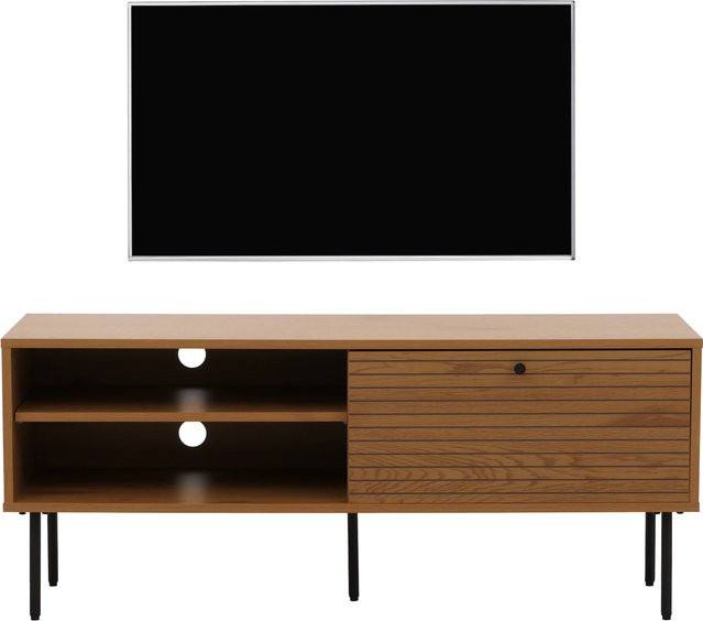 MCW TV-Rack MCW-N78 Lowboard im skandinavischen Stil aus Metall und Holz in Natur - Bild 1