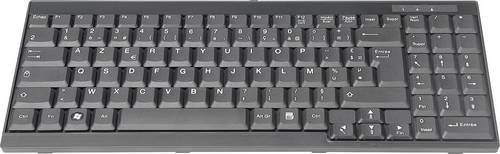 Digitus DS-72000FR KVM-Tastatur kabelgebunden mit französischer AZERTY-Belegung in Schwarz - Bild 1