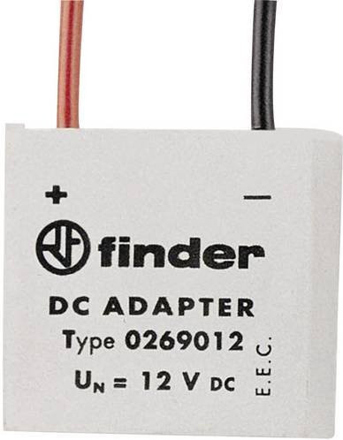 Finder Adapter 026.9.012-10 12 V/DC Tray in Weiß - Bild 1