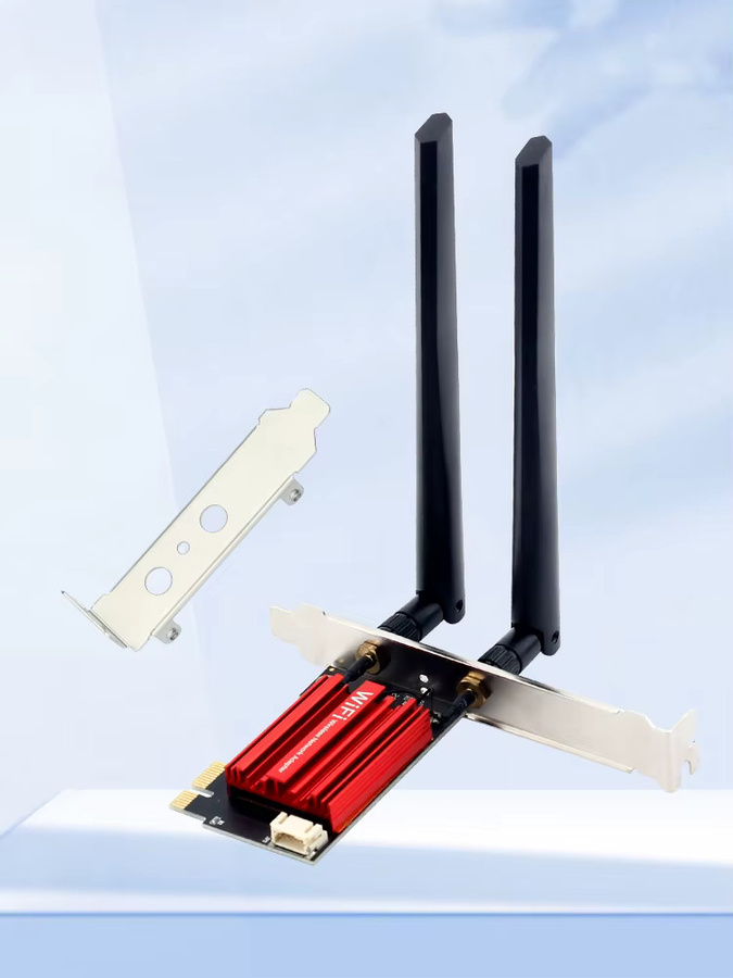 FENVI WiFi 5 PCIe WLAN Adapter mit Bluetooth 4.0, Dualband 2,4 GHz/5 GHz, 1200 Mbit/s, 802.11ac Netzwerkkarte für Desktop PC, Farbe: Rot - Bild 5