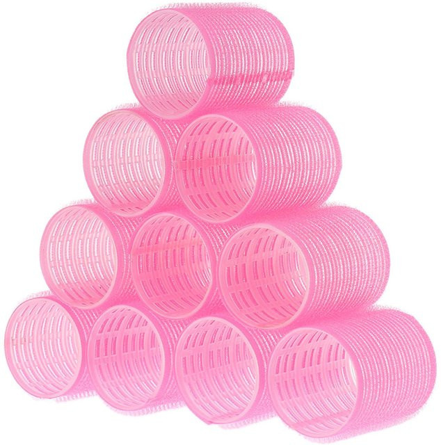 FunCouples Lockenwickler mit Selbstgriff, 48mm, rosa, 10er Packung - Bild 1