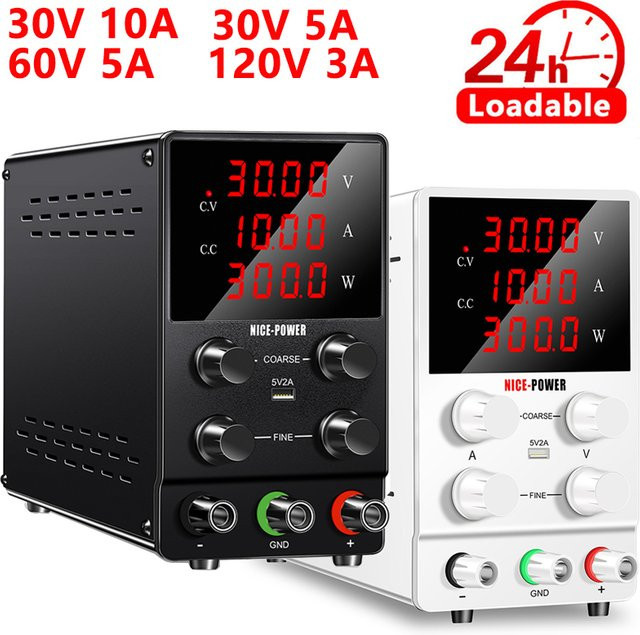 Nice-power Labornetzgerät mit digitalem Display, regelbare DC-Spannungsregelung 30V 10A, Multicolor - Bild 1