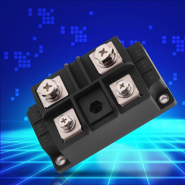 Einphasiger Diodenbrücken-Gleichrichter 400A 1600V Hochleistungs-Gleichrichter mit 4 Klemmen in Schwarz - Bild 1