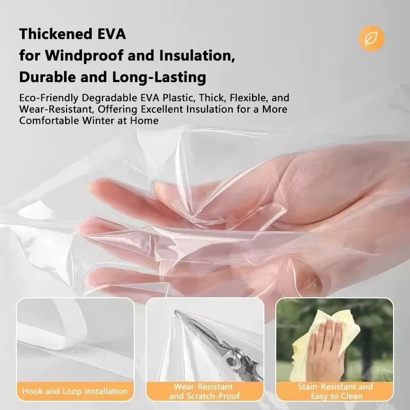 DNGT Fenster-Isolierfolie transparent zur Wärmedämmung und zum Windschutz - Bild 3