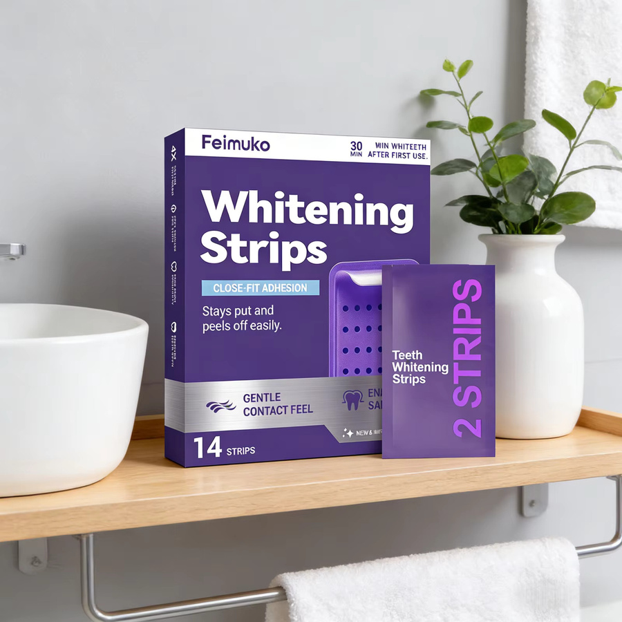 Feimuko Zahnaufhellungsstreifen für empfindliche Zähne, 14 Streifen, Unisex - Bild 3