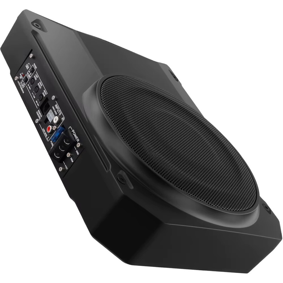 Podofo 10-Zoll Slim Aktiv-Subwoofer in Schwarz mit 1000W für Auto- und LKW-Soundsysteme - Bild 5