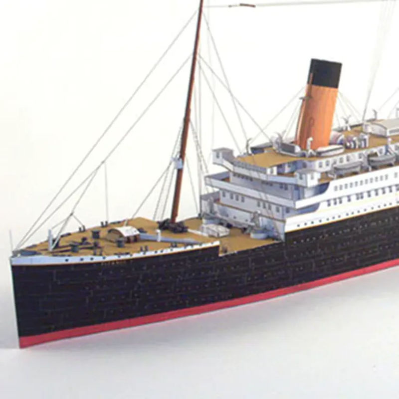 Moquerry Titanic 3D Papier Modell im Maßstab 1:400 Mehrfarbiges DIY Puzzel für Schreibtisch Dekoration - Bild 6