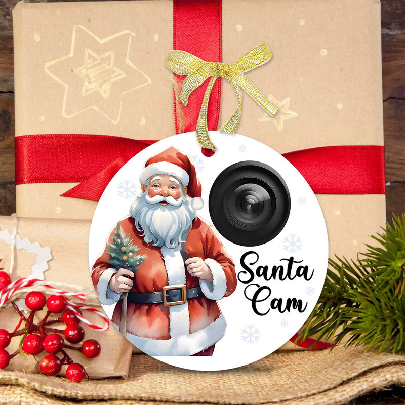 Santa Cam Weihnachtsmann Hängeornament aus Kunststoff in Mehrfarbig für Weihnachtsbaum und Dekoration - Bild 5