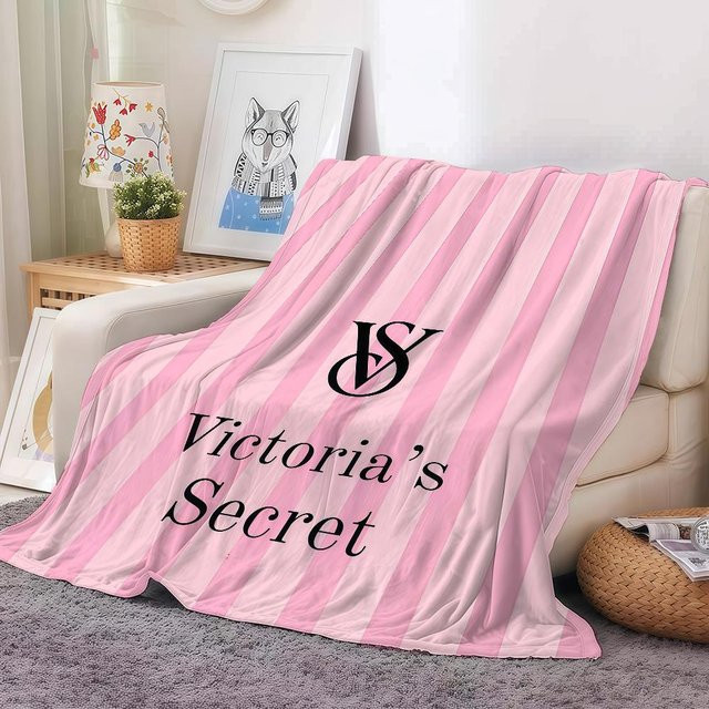 ZX Blanket Decke aus Polyester in Pink, weich und flauschig, gestreift, Breite: 76,2 cm, Tiefe: 76,2 cm, Höhe: 101,6 cm - Bild 1