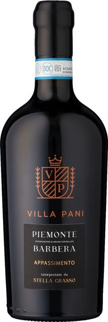 Villa Pani Barbera Appassimento Rotwein, Piemont, 2023, halbtrocken, 0,75 l - Bild 1