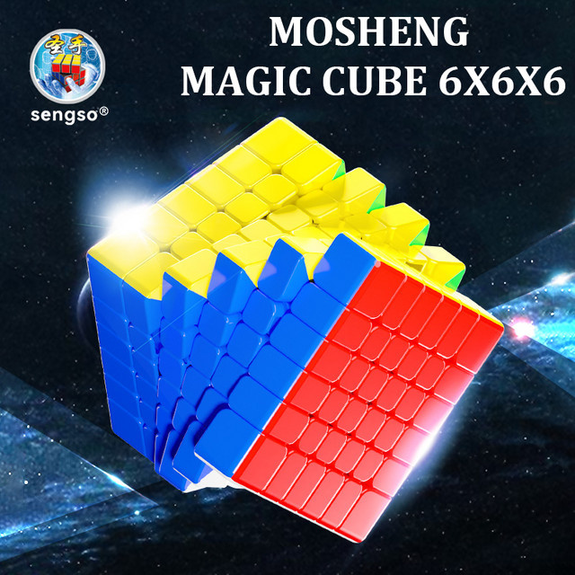SENGSO Mosheng Serie Magnetische Aufkleberlose Würfel, ab 6 Jahren - Bild 1