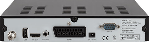 Megasat HD 350 V3 DVB-S2 Full HD Satelliten-Receiver in Schwarz mit USB-A und HDMI - Bild 2