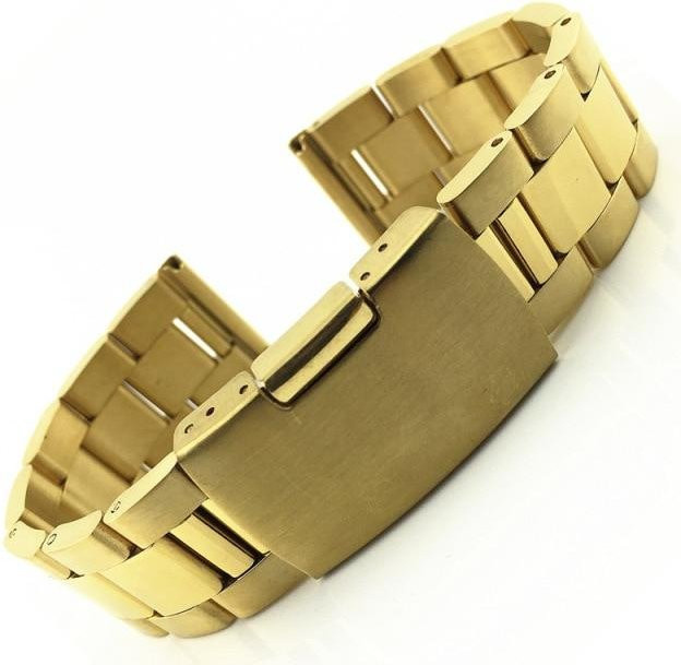 Uhrenarmband Edelstahl, Gold, 26 mm, Unisex - Bild 1