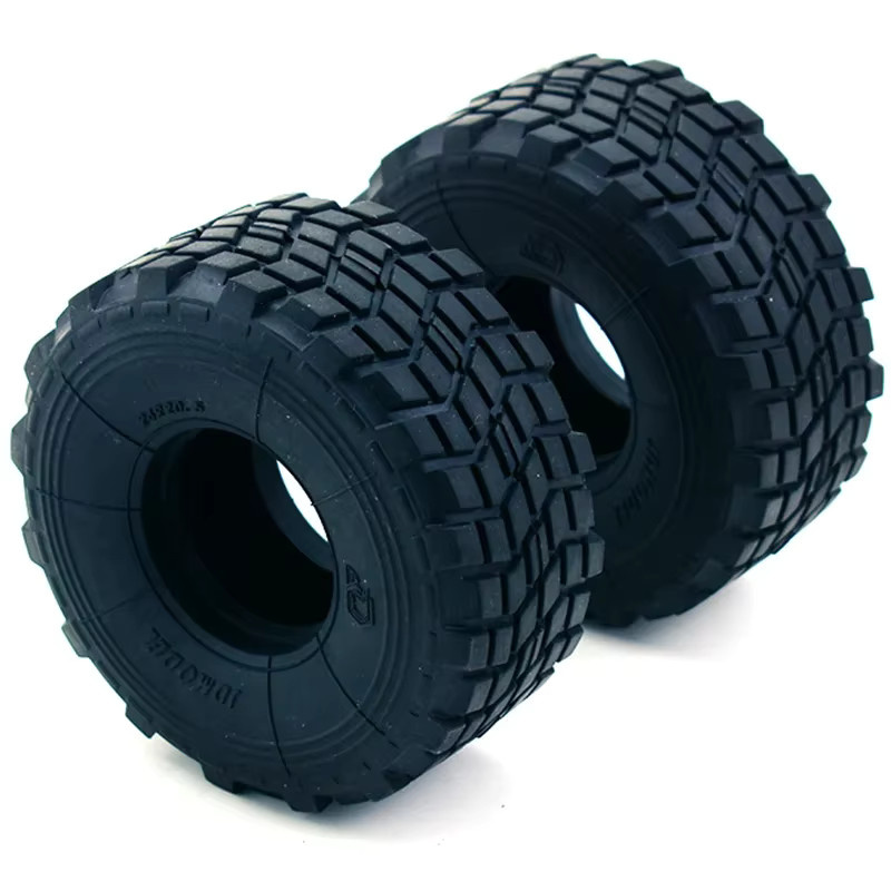 JDM Reifen, 100 mm, für 1/14 1/10 RC Crawler Car, Schwarz, Gummi - Bild 2