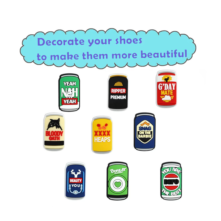 Schuh-Charms Love Drink Zeichentrickserie, PVC, Kinder - Bild 3
