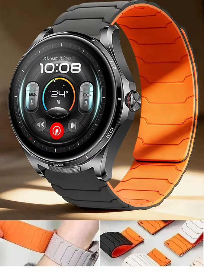 Huawei Uhrenarmband Silikon, Magnetisch, Unisex, Bunt - Bild 5