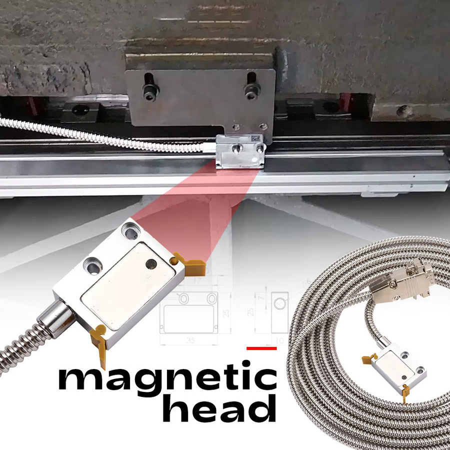 YQLILGEN Magnetischer Lesekopf IP67 wasserdicht und staubdicht in Silber, 5V/5U TTL DB9 - Bild 3