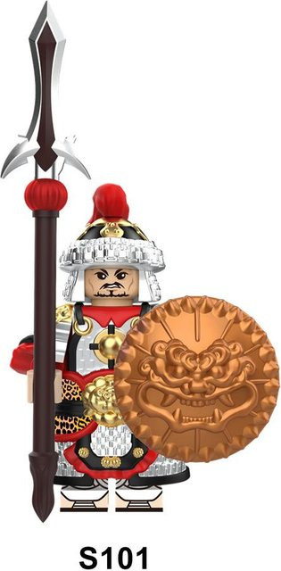 Mittelalterliche Figuren Ritter Kriegspferd, Bausteine, Bunt / Mehrfarbig - Bild 1