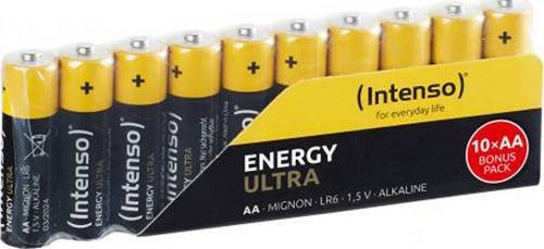 Intenso Mignon Alkaline Batterien AA in Gelb, 10 Stück - Bild 1
