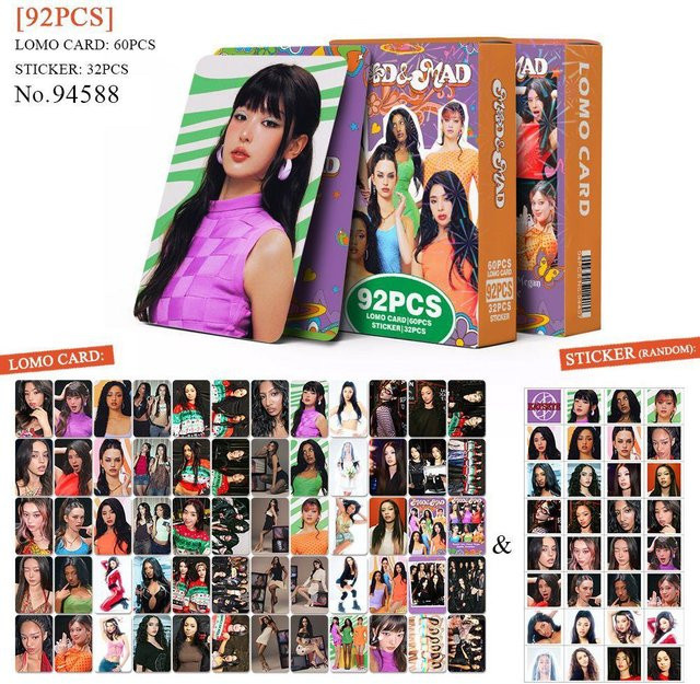 KATSEYE Idol Girls MOD MAD Lomo Karten, Aufkleber, 92-teiliges Set - Bild 1