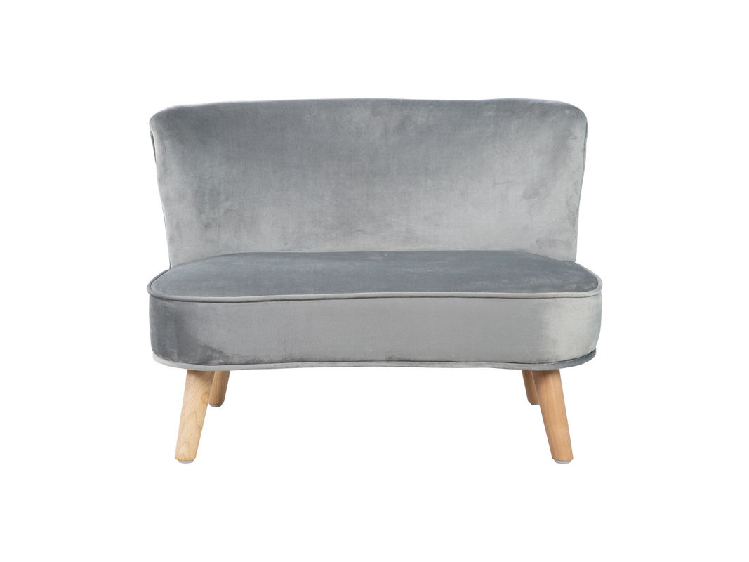 ROBA Kindersofa 2-Sitzer im Skandi Stil, Grau, B/T/H: 140 x 70 x 50 cm - Bild 3
