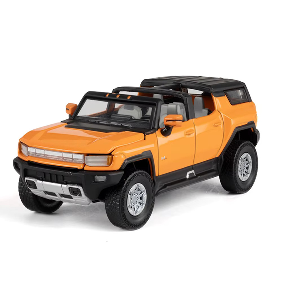 MAKEDA EV Miniatur-Geländewagen-Modell, 1:64, Metall, Schwarz - Bild 4