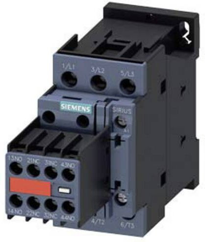 Siemens Schütz 3RT2028-1CL24-3MA0 mit 3 Schließern, 690 V/AC, grau - Bild 1