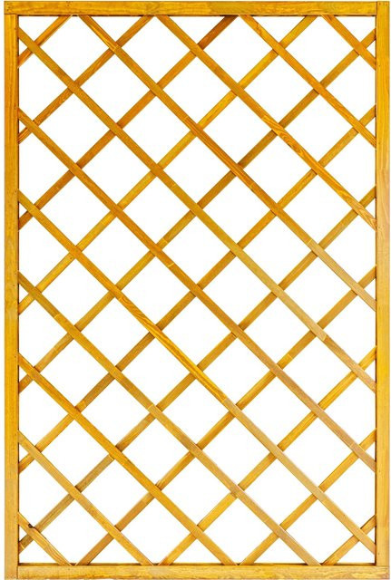 Sichtschutzzaun-Element Nancy von Andrewex aus Kiefernholz in Braun, 3-fach lasiert, Höhe: 180 cm, Breite: 120 cm - Bild 1
