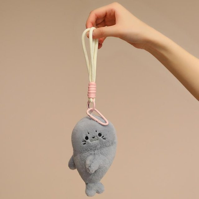 Linyi toy Meeres-Tier Babyrobbe Plüsch, Paar, Magnetische Anziehung, Schlüsselanhänger - Bild 1