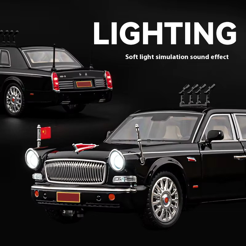 Maisto Hongqi L5 Legierung Limousine, 1:24, Modell, Metall, Schwarz - Bild 4